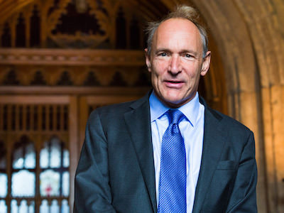 Tim Berners‐Lee, smiling.