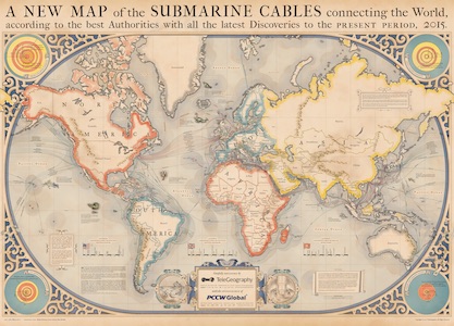 A map of undersea cables.